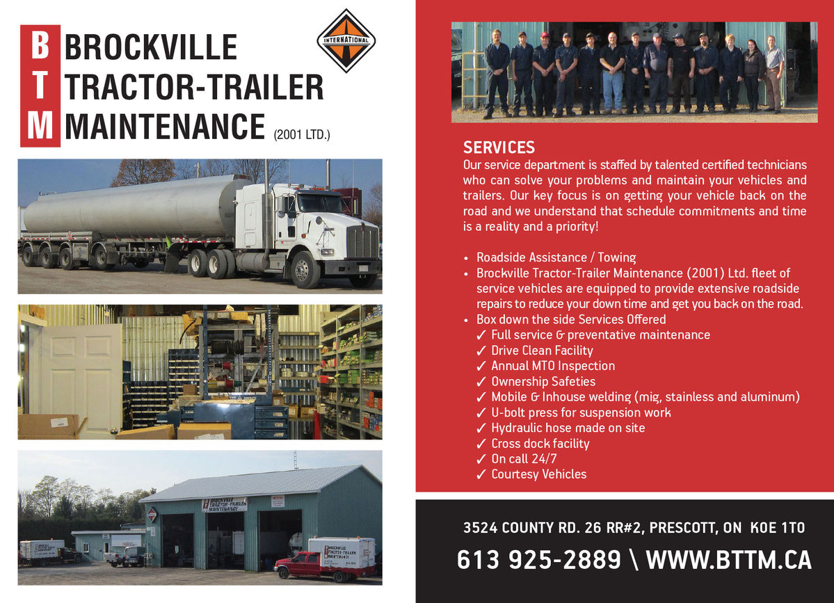 Brockville Tractor-Trailer Maintenance (2001LTD.)