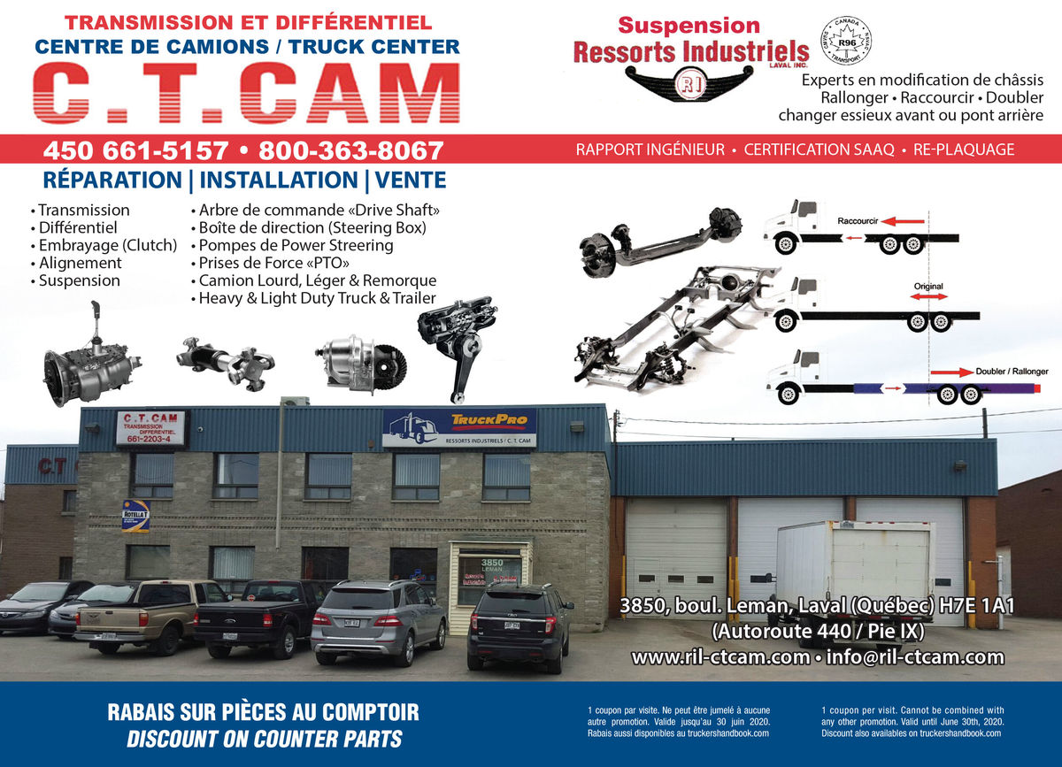 Centre du Camion C.T. Cam / Suspension Ressorts Industriels Laval Inc.