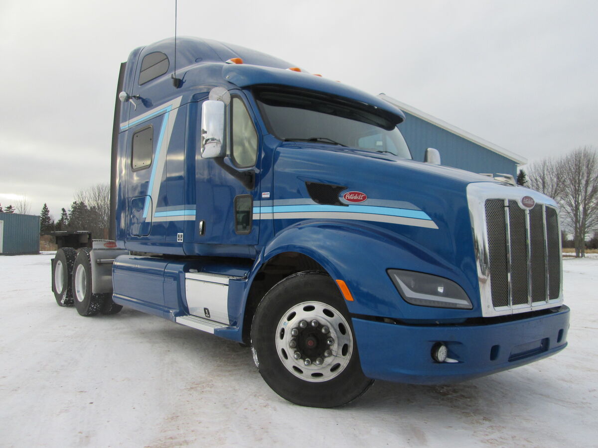 <p>#2691  2012 Peterbilt 587 highway tractor, Paccar MX-13 455HP Engine, RTLO16913 Transmission with overdrive, Eaton DS405 differential Ratio 3.55, Axle ratings 12000lbs front 40000lbs rear, bud aluminum wheels, 11R22.5 tires (wear remaining 50% front 85% rear), air brakes, jake brake, Peterbilt air ride-Flex air suspension, commercial MVI Dec 2023, 1252487KMS. Phone 902-859-2350 for further details on this good working clean unit. $21500</p>