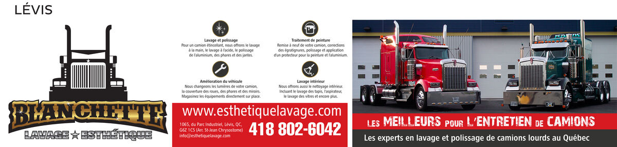 Blanchette Lavage et Esthétique